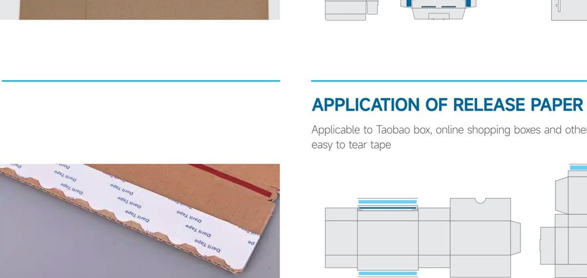 Cartons and bags pasted with double-sided tape by the TapeXpert