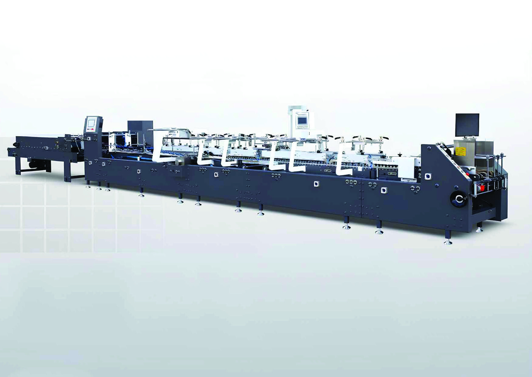 Paper converting machine line